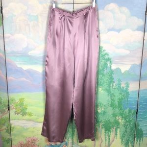 Beautiful lilac purple silk blend pants with pockets SZ SM